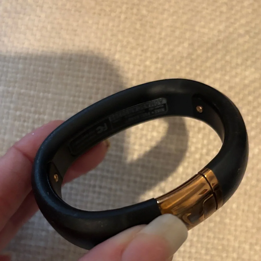 Nike Black and Gold Wristband